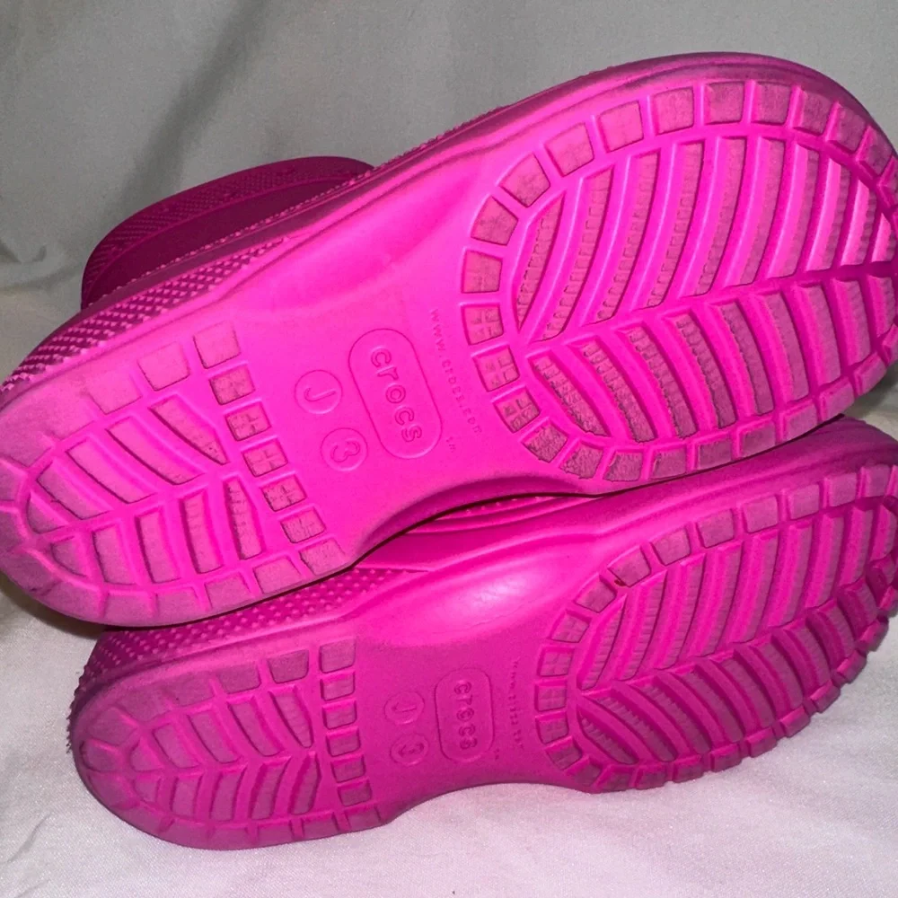 CROCS Pink Rain & Snow Boots with Waterproof Design